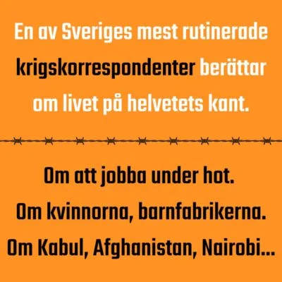 Terese Cristiansson krigskorrespondent föreläsning