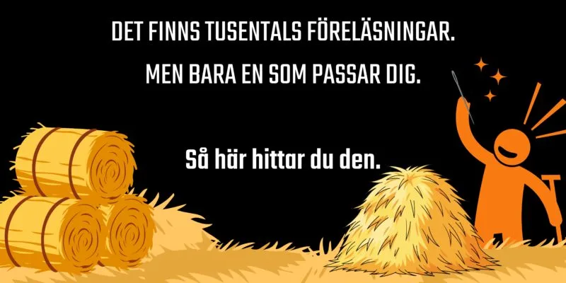 Inspirationsföreläsning hitta rätt föreläsning