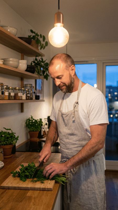 rickard wilhelmsson i köket AI föreläsning för restaurang